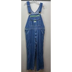 Liberty Denim Overalls Mens 34x30 Bib Carpenter Workwear Pockets Adjustable Stra